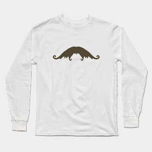 Fancy Brown Mustache Long Sleeve T-Shirt